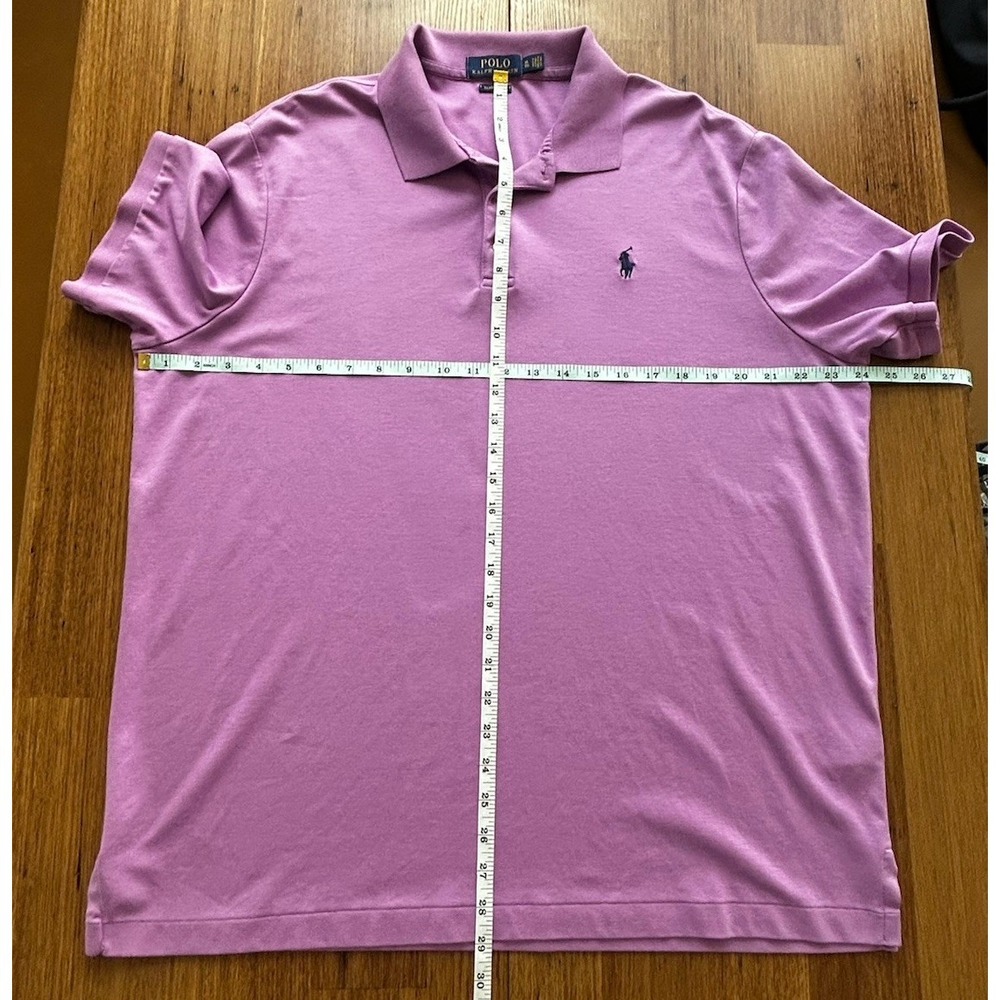 Polo Ralph Lauren‎ Classic Fit Purple Polo Shirt Mens XL Short Sleeve Cotton - Picture 6 of 11